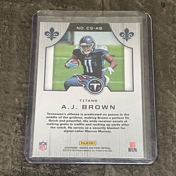 AJ Brown 2019 Panini Rookies & Stars Crusade Card #CS-AB Tennessee Titans - Picture 2 of 2